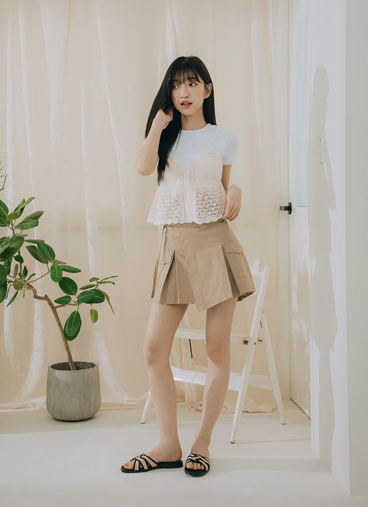 GraceGift平價女鞋 波西米亞風 方頭編織 平底拖鞋 黑