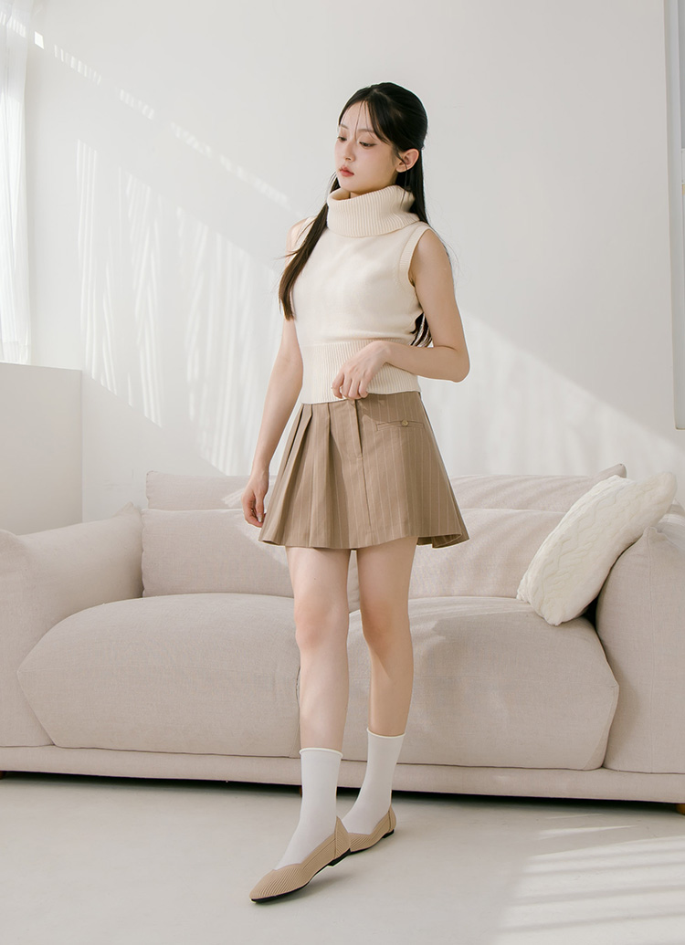 GraceGift 平價女鞋 零著感 方頭柔織軟墊娃娃鞋 杏色 平底娃娃鞋 實拍圖
