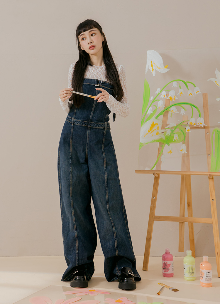 GraceGift平價女鞋 時髦方扣 厚底中跟 樂福鞋 黑
