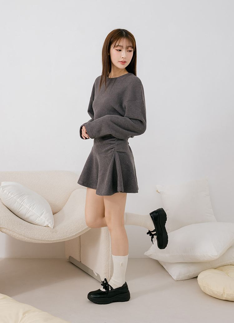 Grace Gift 平價女鞋 法式少女 蝴蝶結輕量瑪莉珍運動鞋 黑色 實拍圖