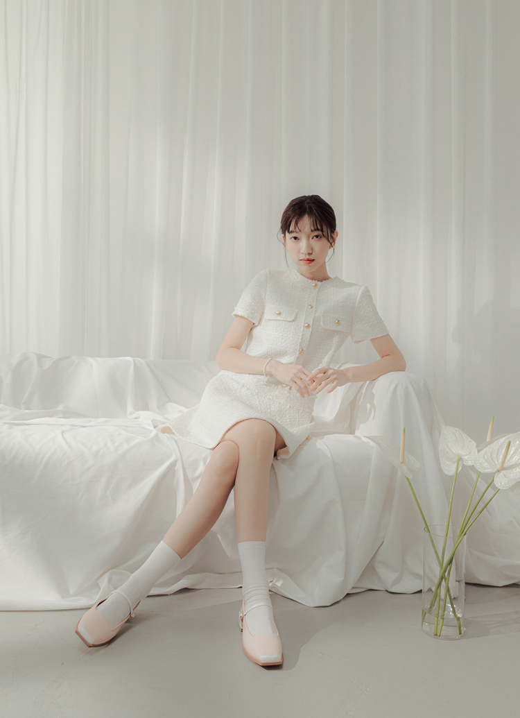 GraceGift Alice聯名 優雅芭蕾 低跟 瑪莉珍鞋 粉紅