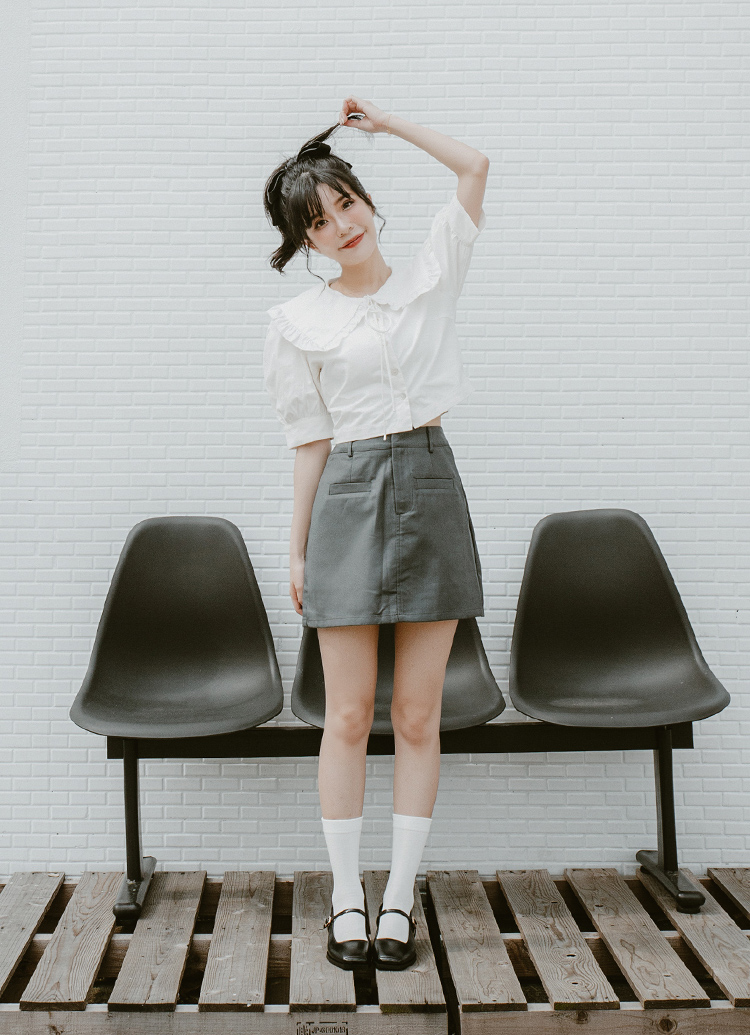 GraceGift Alice聯名 優雅芭蕾 低跟 瑪莉珍鞋 黑
