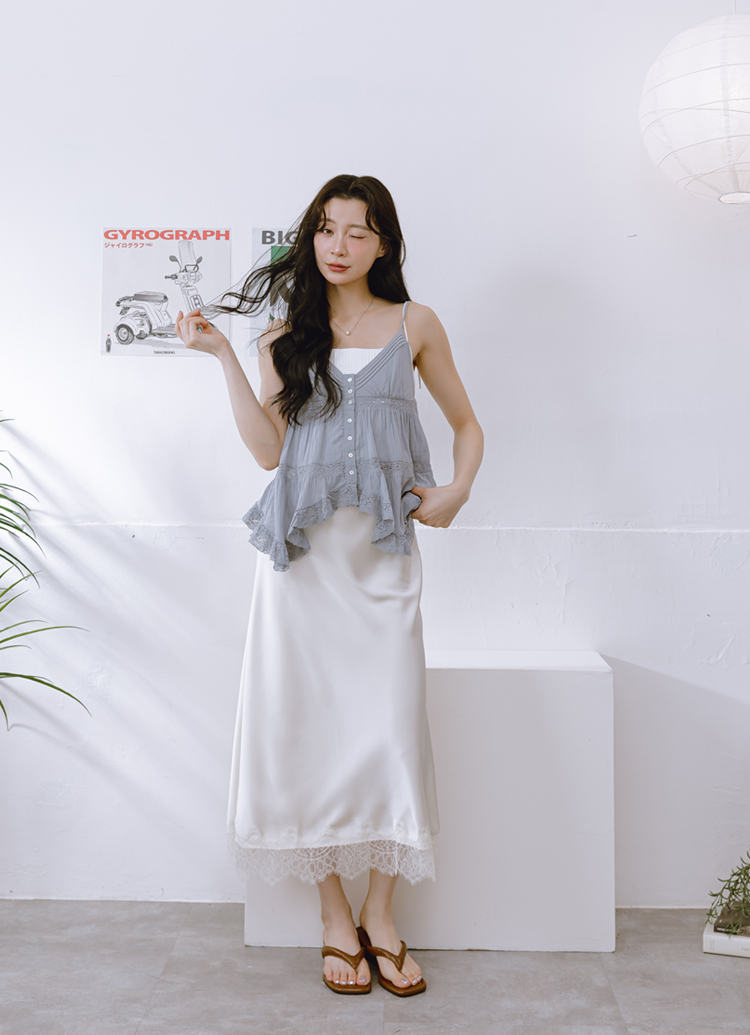 GraceGift 平價女鞋 時尚秀場 方頭 韓系微增高楔型人字拖鞋 棕色