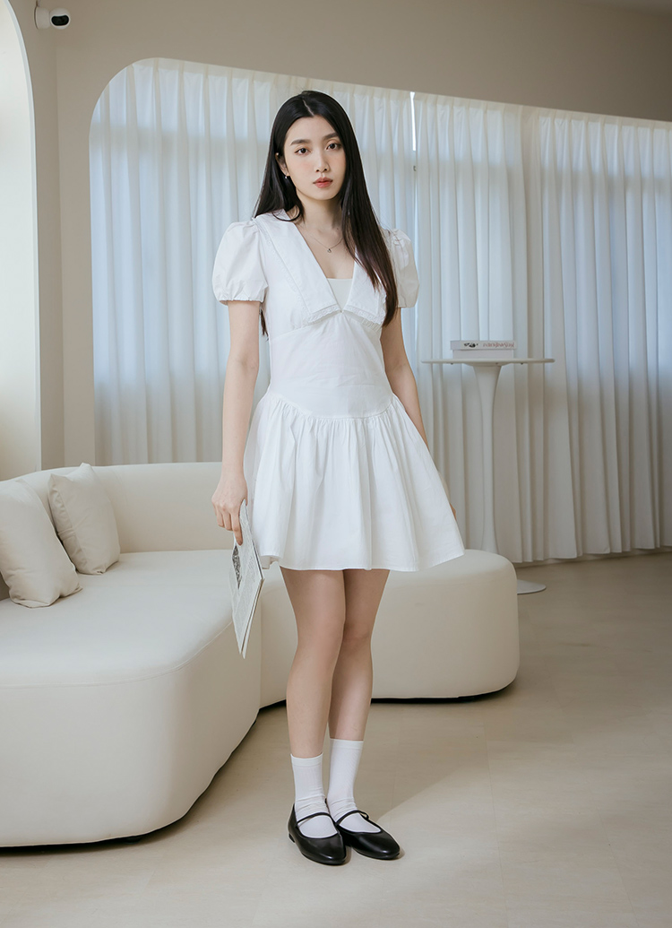 GraceGift 平價女鞋 時髦慵懶 極柔感簡約平底鞋 黑色 平底鞋 實拍圖