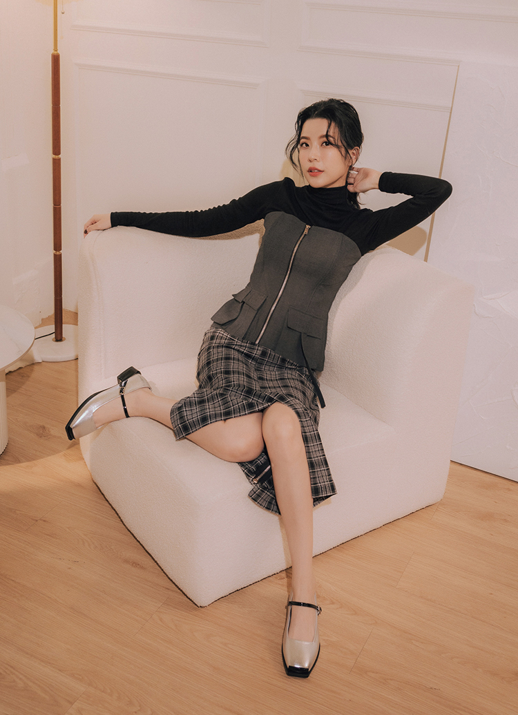 GraceGift Alice聯名 優雅芭蕾 低跟 瑪莉珍鞋 銀