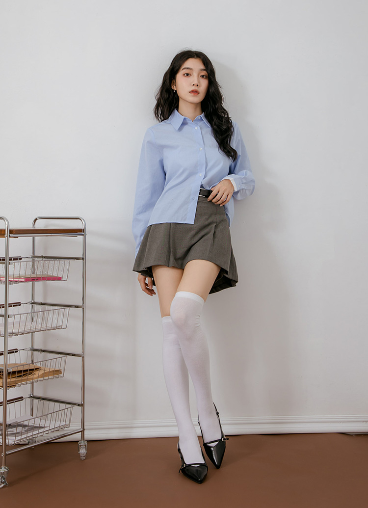 GraceGift平價女鞋 時髦尖頭 皮革繫帶 後空細跟鞋 黑