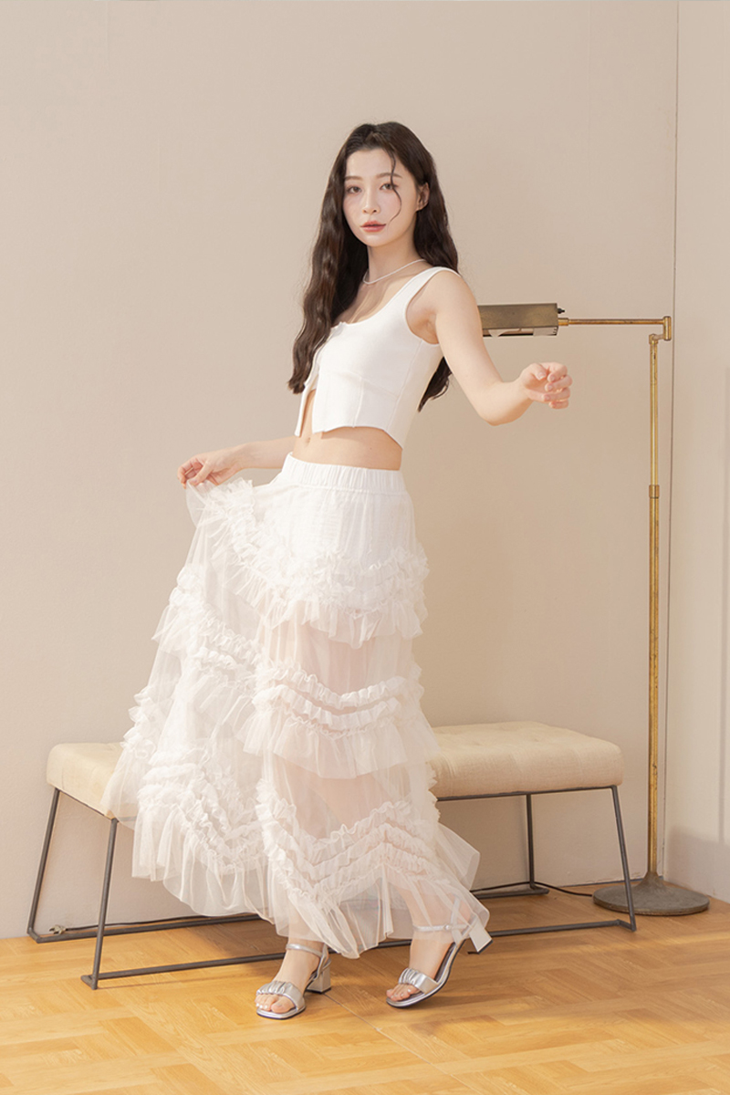 氣質雲朵澎澎鞋墊繫帶中跟涼鞋1