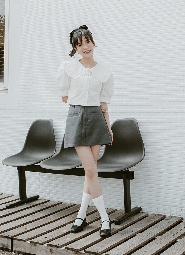 GraceGift Alice聯名 優雅芭蕾 低跟 瑪莉珍鞋 黑