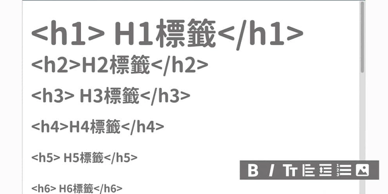 H標籤是什麼