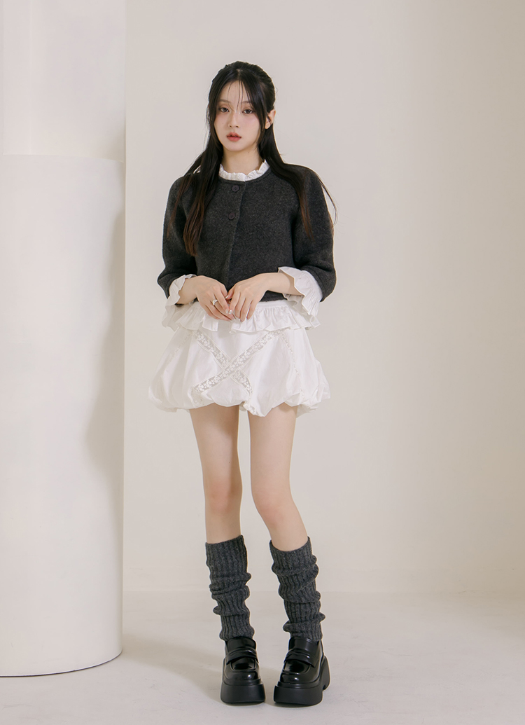 GraceGift平價女鞋 摩登比例 內增高 輕量厚底 樂福鞋 黑