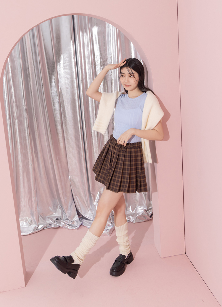 GraceGift平價女鞋 英倫便仕 輕量軟墊 厚底樂福鞋 霧面黑
