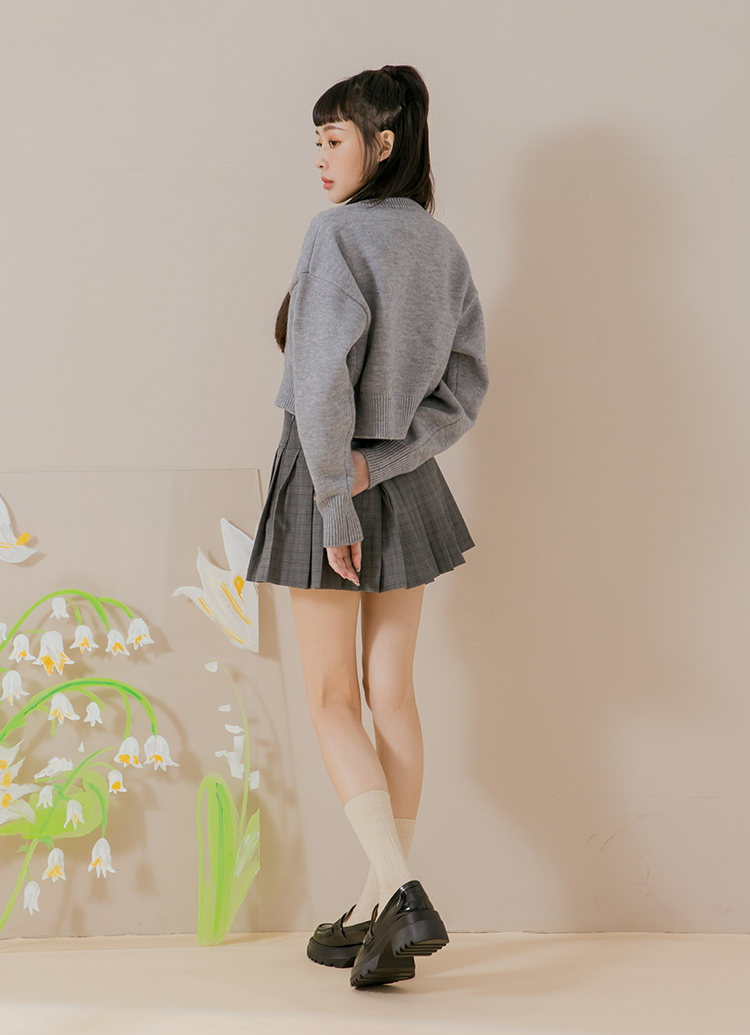 GraceGift平價女鞋 英倫便仕 輕量軟墊 厚底樂福鞋 黑
