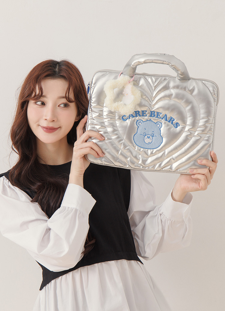 GraceGift CareBears聯名 分享小熊 Lollipop系列 星星絨毛手機吊飾 紫